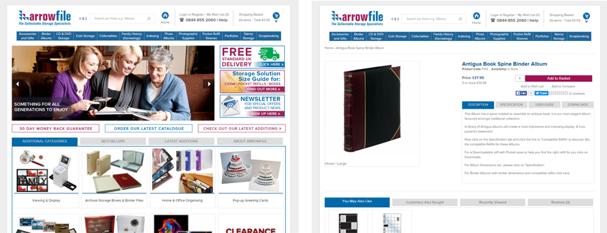 Arrowfile eCommerce Store Example