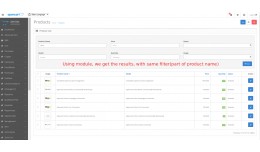 Admin Product Search