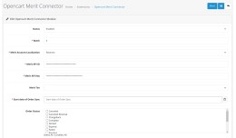 Opencart Merit Connector