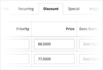 Discounts, coupons, specials