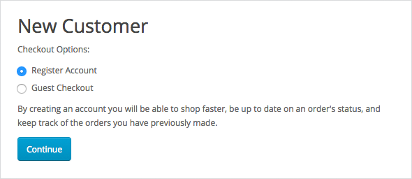 Guest and Registered user Checkout