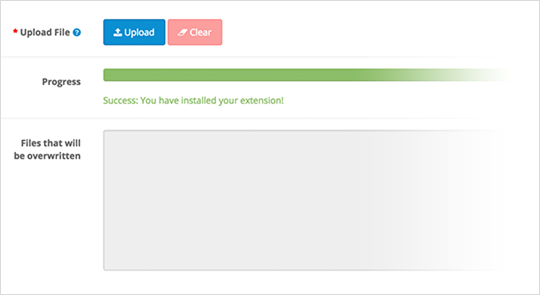 Extension installer