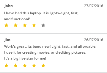 Product Reviews & Retings